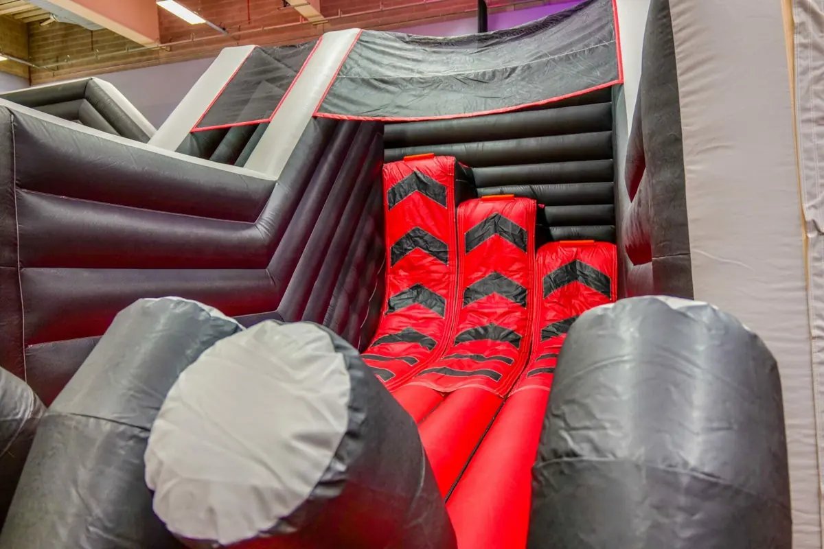 An obstacle section on the Dare2Air inflatable