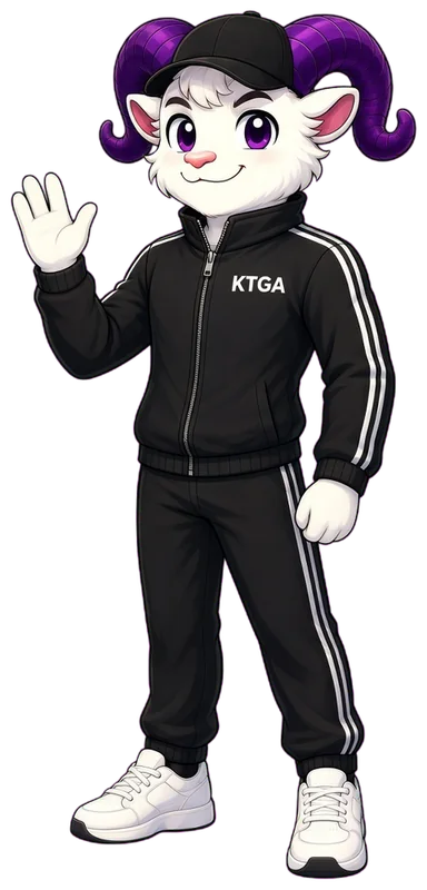 KTGA ram mascot waving hello
